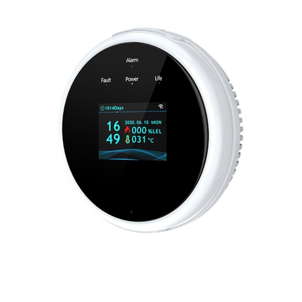 

Temperature Display Natural Gas Leakage Detector Digital LED Gas Alarm Kitchen Style B