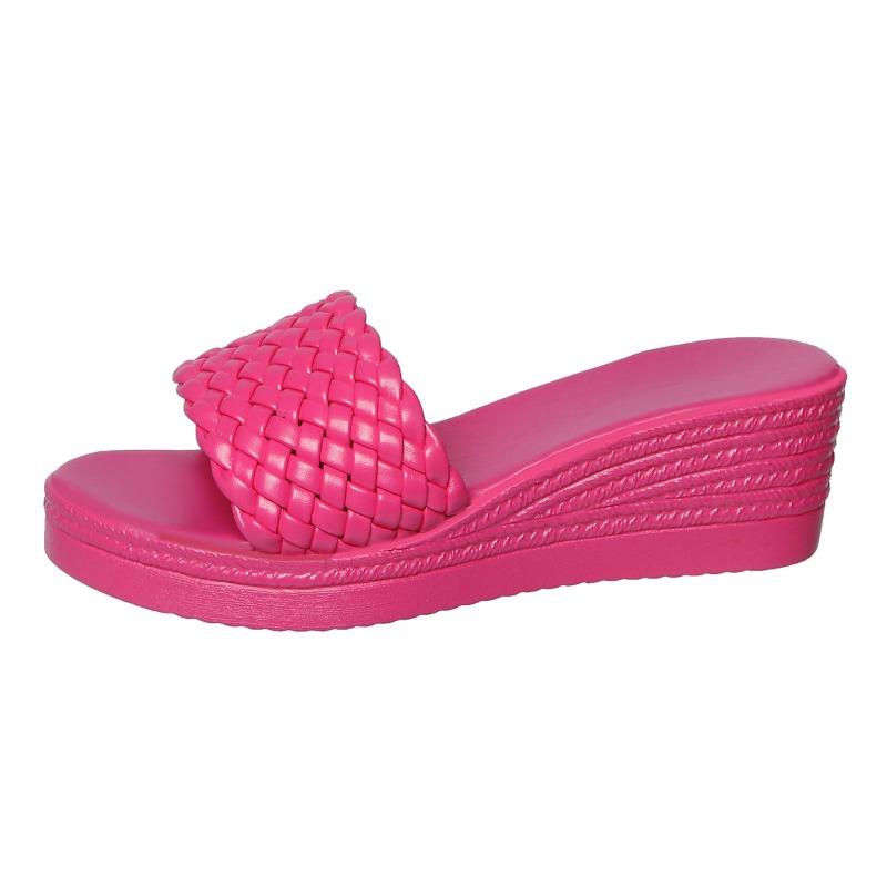 Plus-size Women's Fish-mouth Flip-flops for The Beach, Single-strap Style Shoes