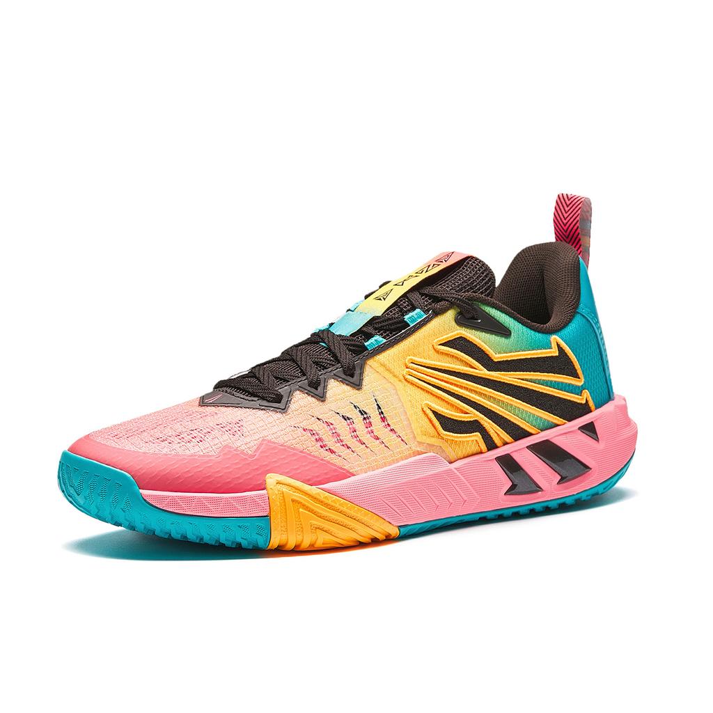 Anta KAI TEAM 2 Low Top Basketball Shoes Men's Pink Orange Blue 112621622-2
