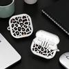 Leopard Print Love Case For Samsung Galaxy Buds 4Pro 3Pro 4 Pro 2 3 FE Live 2Pro Clear Earphone Cases Cover With Hook