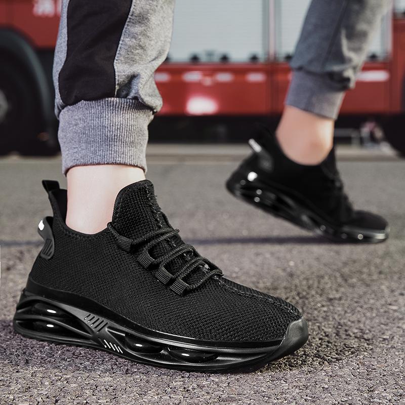 Light Running Shoes for Men Knitted Mesh Casual Sneakers Breathable Walking Jogging Sports Shoes Outdoor Trainers