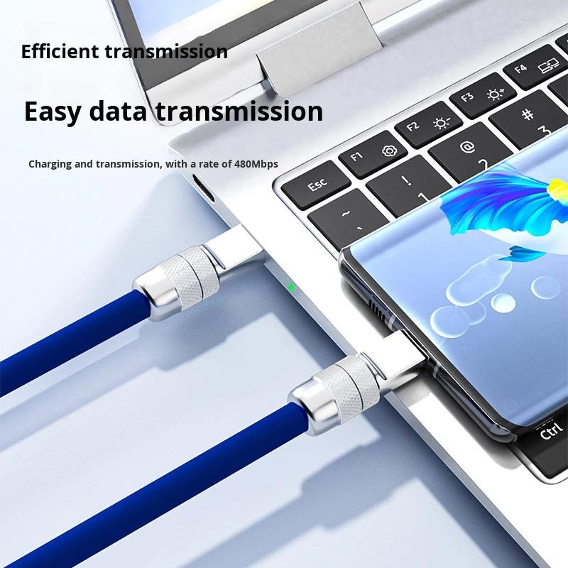 240W PD USB-C Liquid Silicone Fast Charging Data Cable Compatible with iPhone 17 for -Customizable