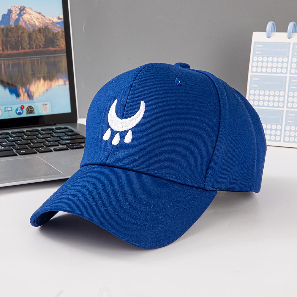 Korean-style flame-patterned baseball cap, suitable for daily  wear - breathable polyester cap perfect for sports and outdoor ac