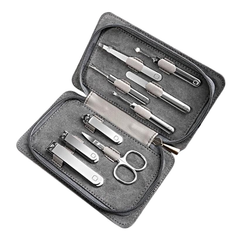 Seesoo 9-Piece Stainless Steel Nail Clipper & Grooming Set