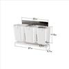 Multifunctional Kitchen Racks Without Traces with Hooks Tableware Drain Storage Box Grid Chopsticks