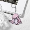 Rotatable Egg Cat Keychain Pull Play Bag Pendant Gifts Cartoon Cat Trick Play Egg Toy