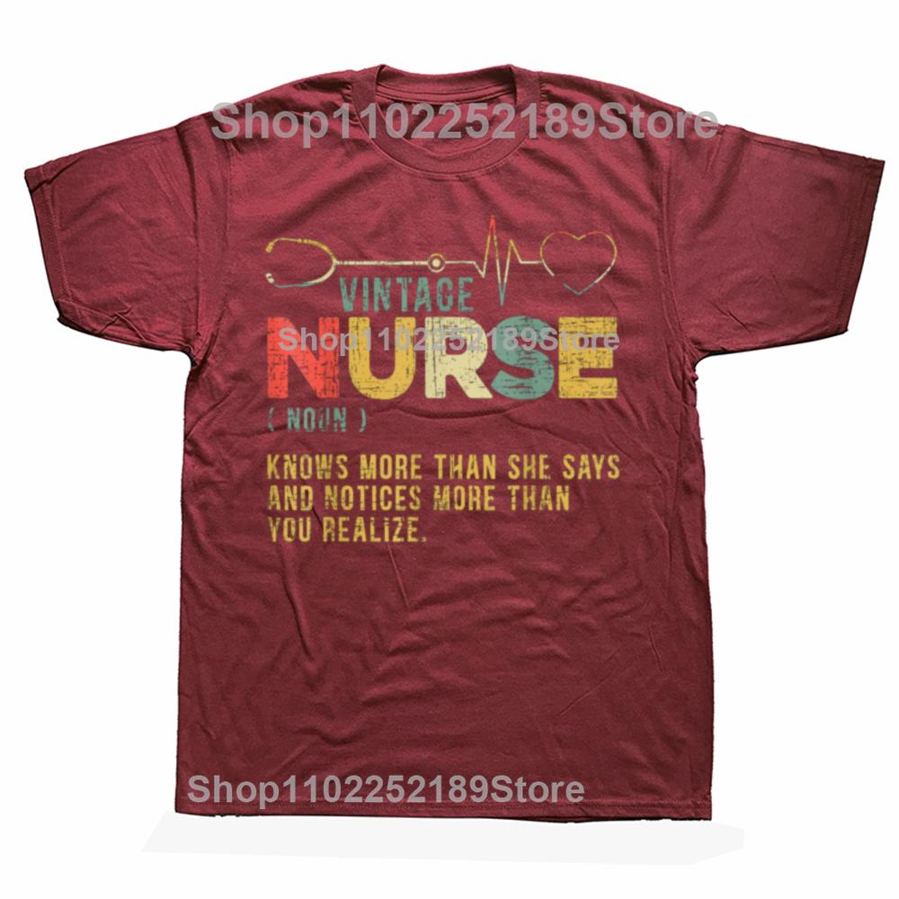 Funny Nurse Halloween Skeleton Classic  Graphic T-shirts Men Women's Fashion Casual Tshirt 100% Cotton Loose Oversized T Shirt