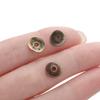50pcs 7.5x8.5mm Round Curved Brushed Disks Spacer Beads for Bracelet Necklace Jewelry Making Accessories Supplies