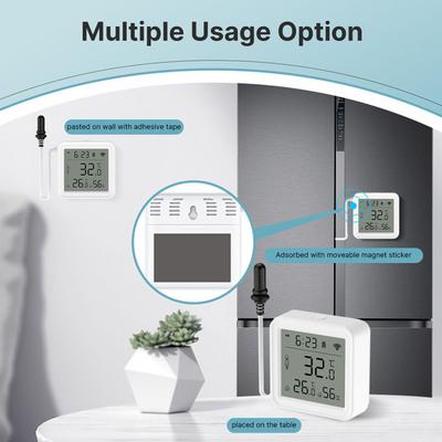 Wifi Temperature Humidity Sensor With External Probe App Monitoring Smart Home Hygrometer