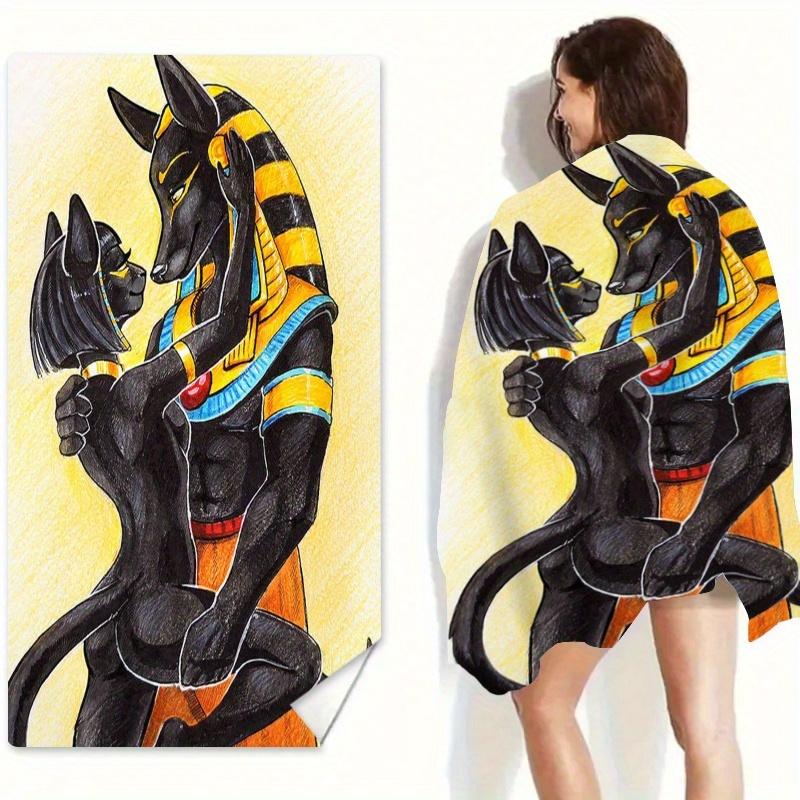 1pc Wolf Pattern Beach Towel,Suitable for Seaside Beaches,Swimming Pools,Bathrooms,Camping Trips Fitness,a Versatile Beach Towel