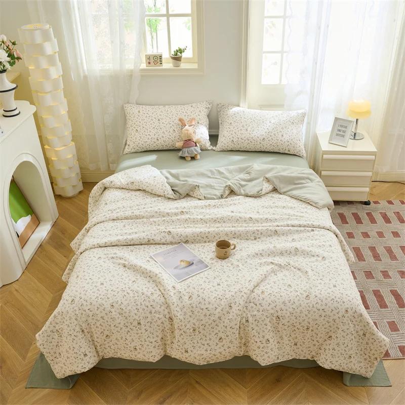

Printed summer quilt fit bedroom Student dormitory children s room Thin quilt air conditioning is 150/180/200cm 150x200cm 1pcs