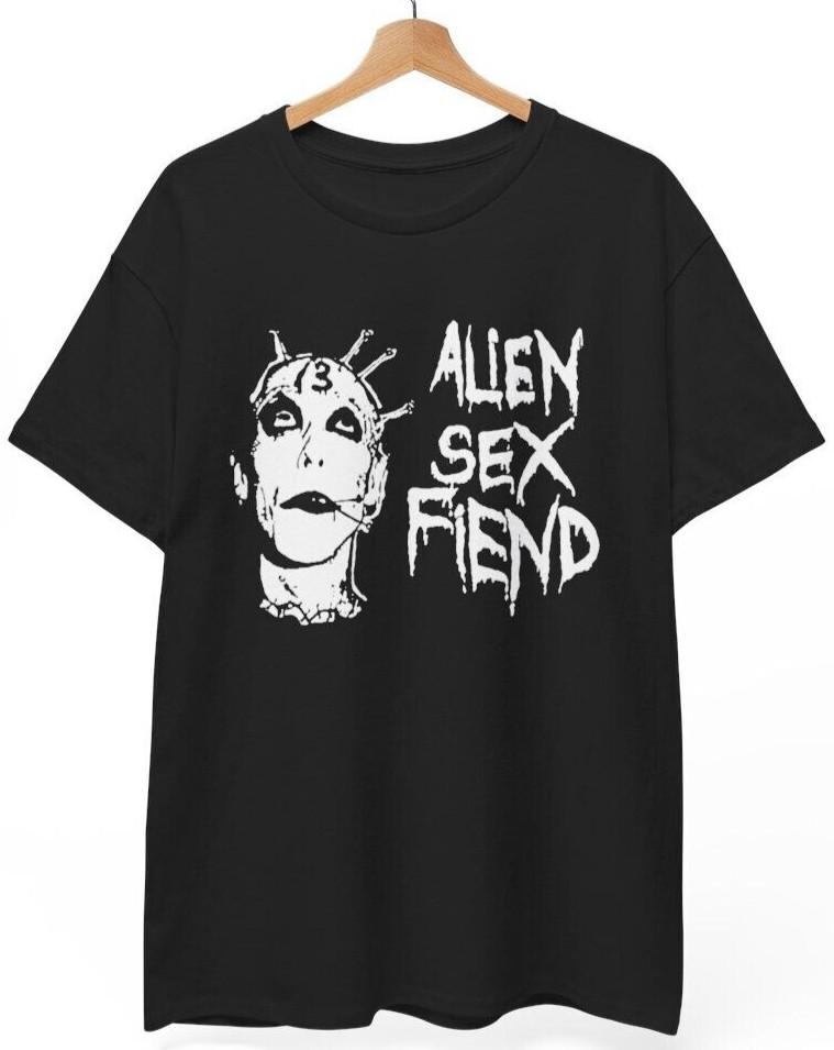 Alien Sex Fiend Tshirt Official  Gothic Deathrock Goth Batcave Unisex Tee Unisex T-Shirt XXXL