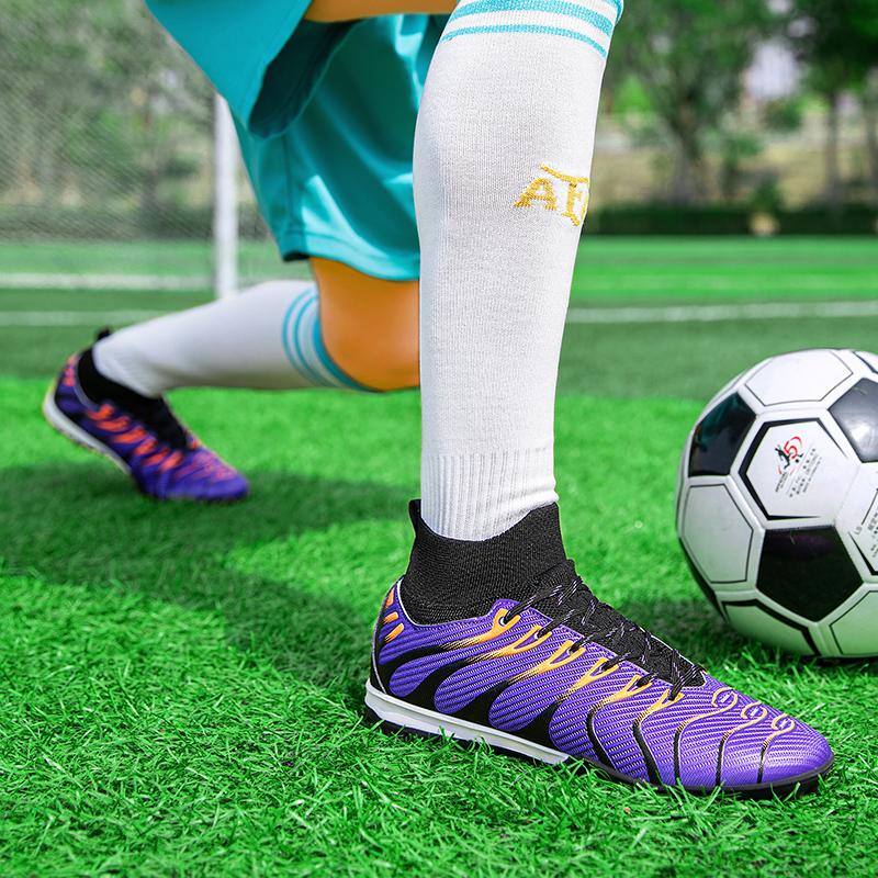 Teenager Profi Fußballschuhe Lila Tf/Fg Futsal Sneaker Mann Rutschfest Abriebfest Fußballschuh Herren Zapatilla Futbol