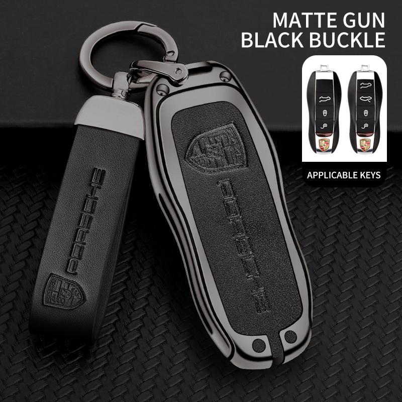 

Car Smart Key Case Cover Shell For Porsche Panamera Spyder Carrera Macan Boxster Cayman Cayenne 911 970 981 Keychain Accessories