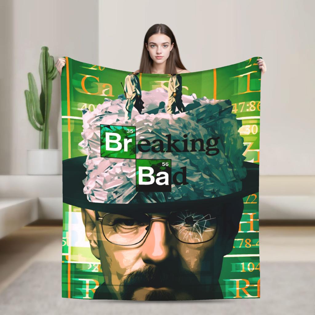 Heinsenberg Walter White Bb Blanket Warm Plush Throw Blanket For Couch Chair Sofa Bed Decorative Flannel Bedspread Bed Cover