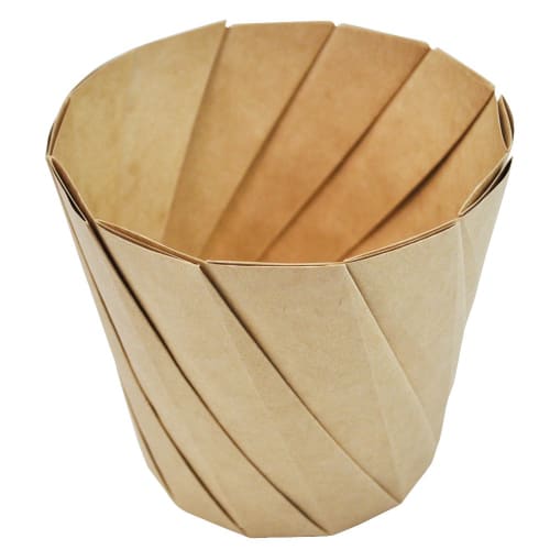 Artnap Disposable Origami Cups, Brown, 12.5 x 8.5 x 10cm, AMOK003, Pack of 20