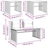 VidaXL Garden Lounge Set 4 Pcs with Light Grey Cushions Wicker, Outdoor Sofa Set, Garden Furniture, 4003883