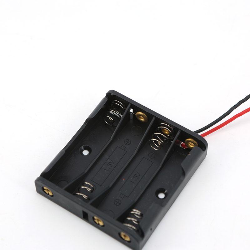 2pcs/5pcs 1.5V Slot AAA Battery Case Battery Box AAA Battery Holder With Leads Wire With 2 4 Slots AAA 3A 6v 2x1.5v 4x1.5v
