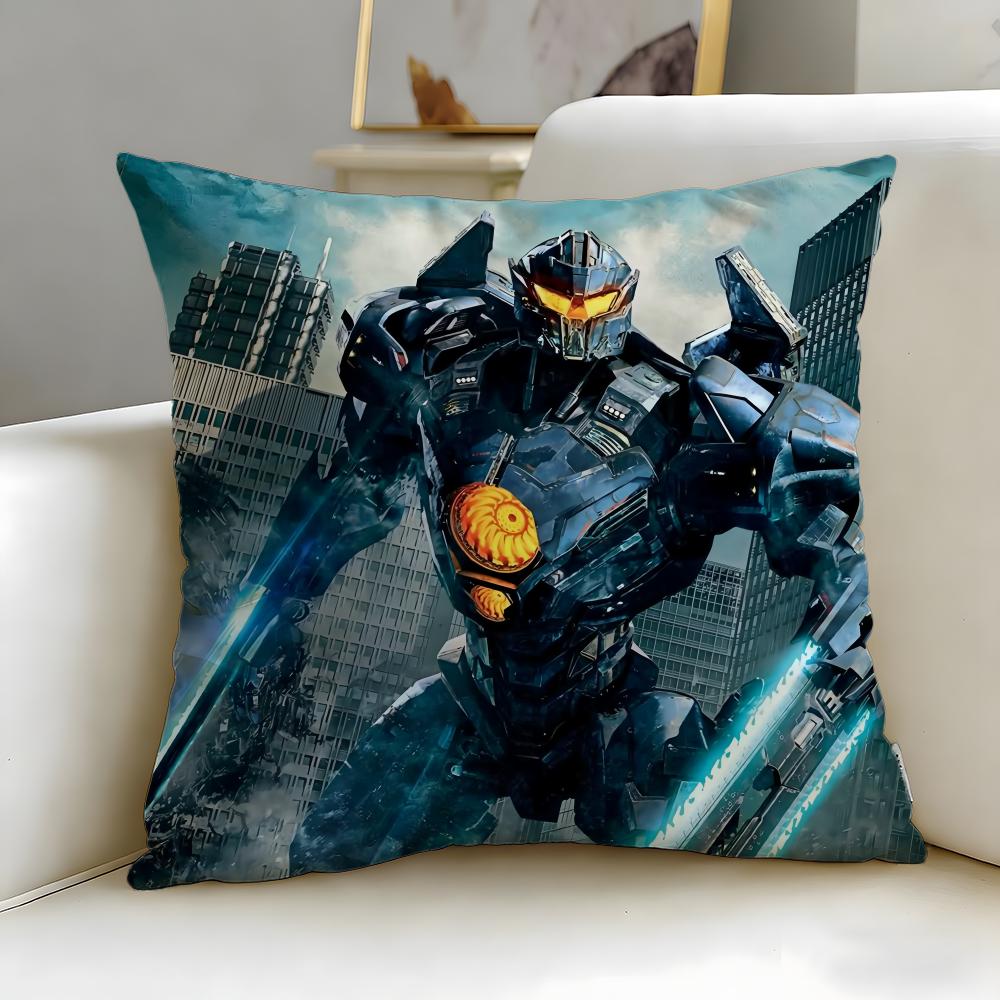 Classic Movie Pacific Rim Cushion Cover Soft & Easy-Wash Pillow Case – Versatile for Couch, Bed, Travel and Office