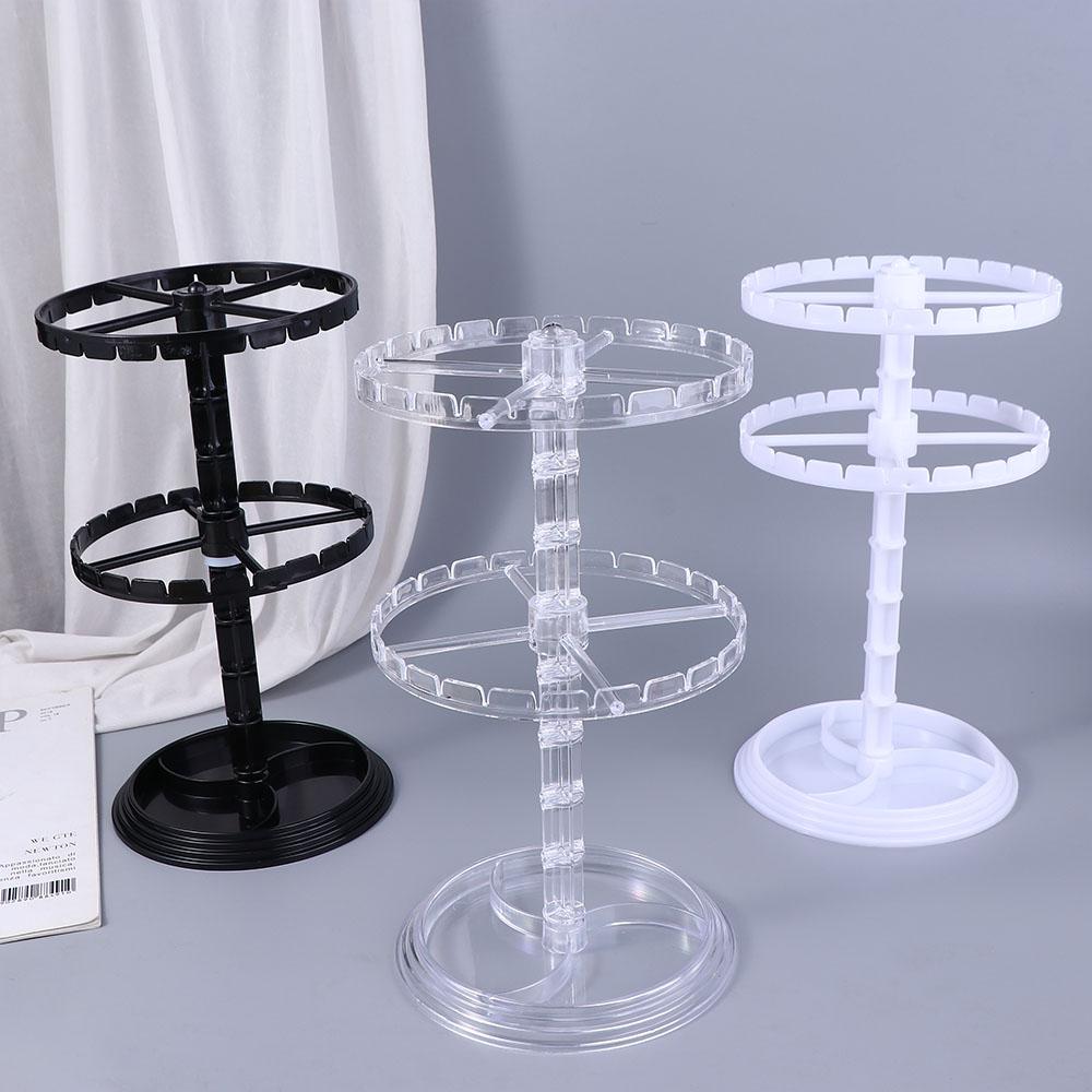 Transparent Jewelry Organizer Korean Show Case Jewelry Racks Holder Rotating Jewelry Display