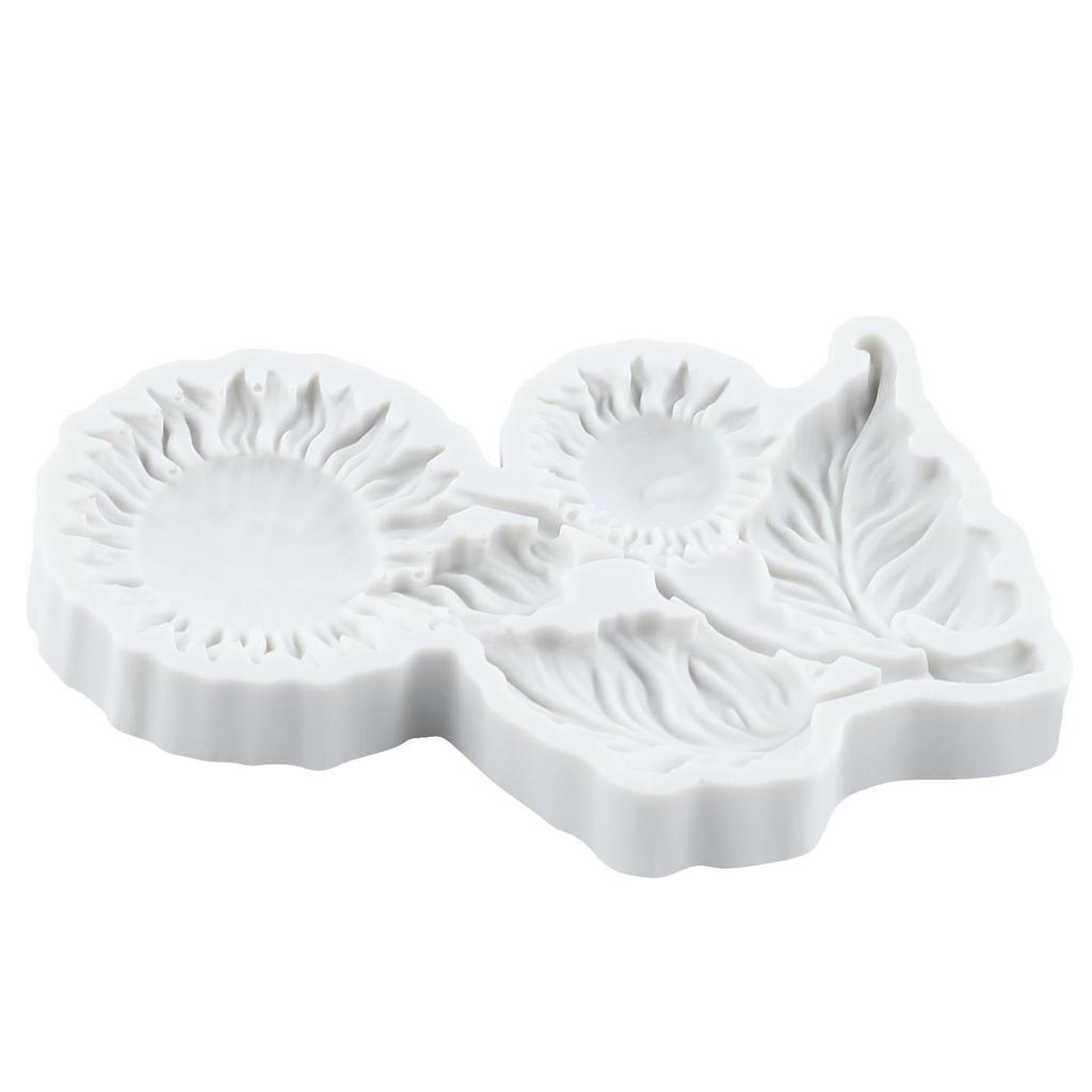 Sunflower Silicone Molds Sunflower Fondant Mold Cake Decorating Tools Cupcake Topper Chocolate Candy Craft Gum Paste Polymer Clay