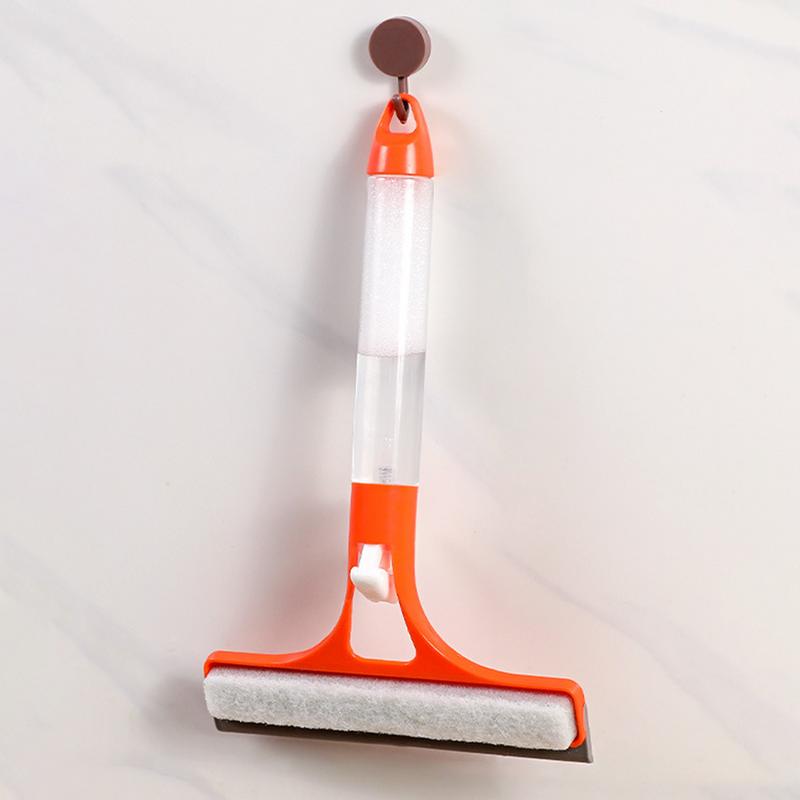 Squeegee Window Cleaner Tool Bathroom Window Scrubber With Water Spray Mirrors Wiper Effective All Purpose Glass Cleaner For