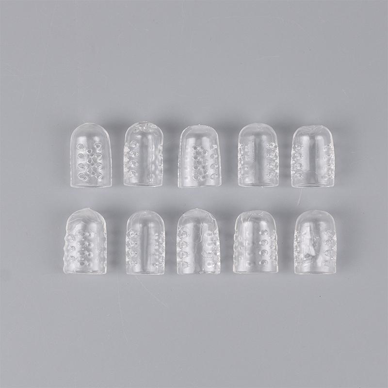 10Pcs Silicone Toe Caps Protectors Anti-Friction Breathable Toe Covers Prevents Blisters Bunion Corrector Foot Care Pedicure Too