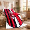 AC Milan Print Flannel Blanket Soft Warm Sofa Bed Throw Blanket For Home Office Bedroom
