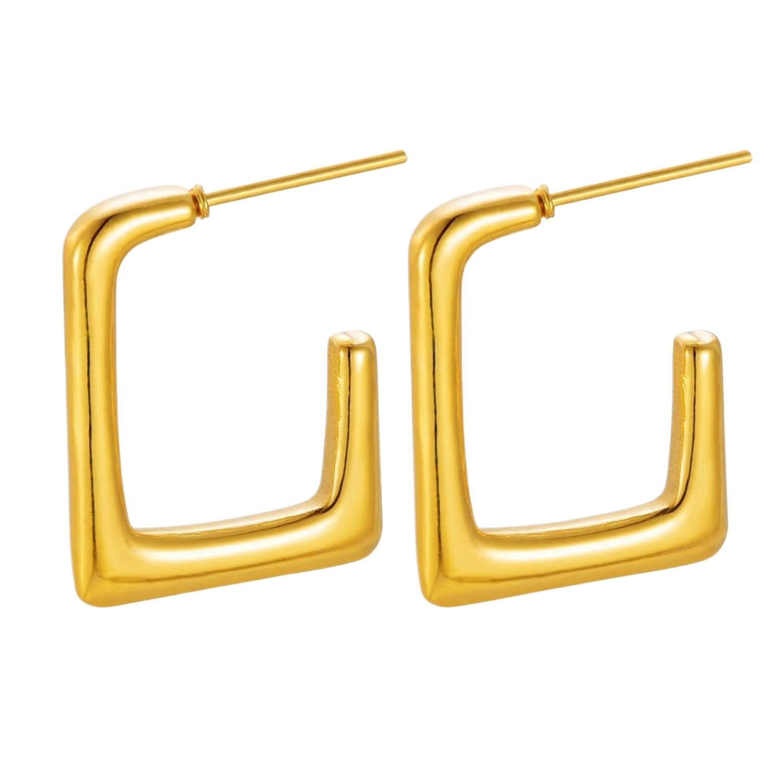 

Stainless Steel Earrings for Women Vintage Luxury Stylish Titanium Steel Jewelry one size