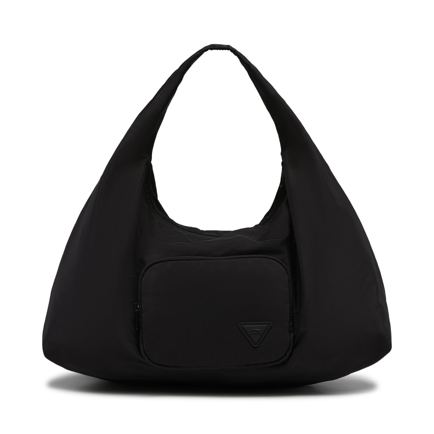 Li Ning Sports Life Collection Polyamide One Shoulder Handbag Unisex Basic Black ABDW223-2