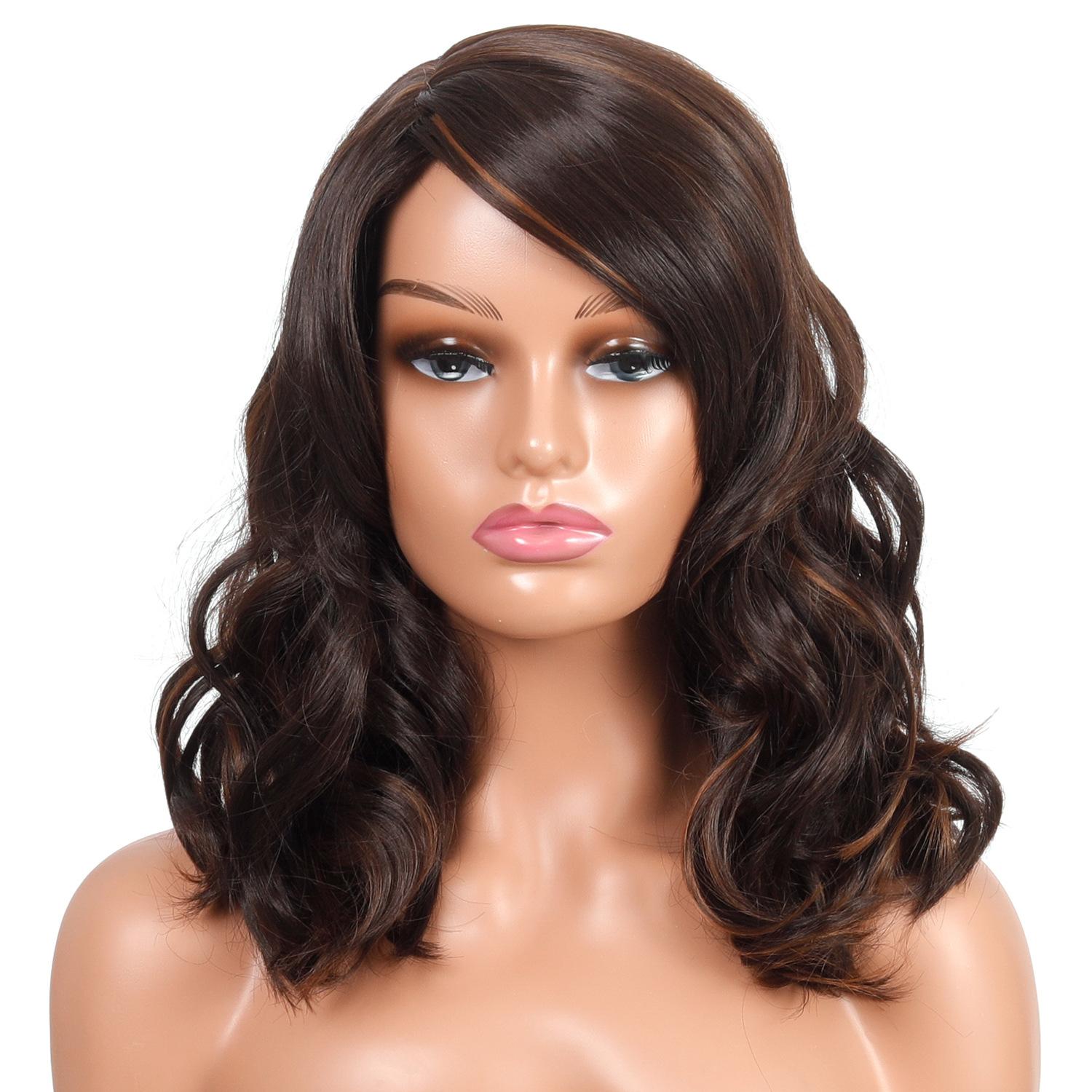 

Синтетический парик из натуральных волос, волнистые парики для женщин, цвет омбре, коричневый, блондин, черный парик, женские модные женские парики