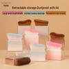 Compact Retractable Makeup Brush with Lid - Streak-Free, Dustproof, Mini Travel-Friendly Design
