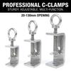 1pc Pull Ring C-clamp 304 Stainless Steel Fixed Holder Clip Square Clamp Hardware Fasteners