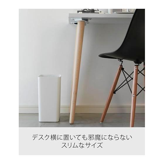 Yamazaki Jitsugyo Trash Can Tower Square White 2915