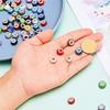 AEE4-120Pcs Large Hole Beads Rhinestone Beads For Pens Making 12Mm Crystal Charm For Pens Jewelry Making DIY Crafts Bracelet