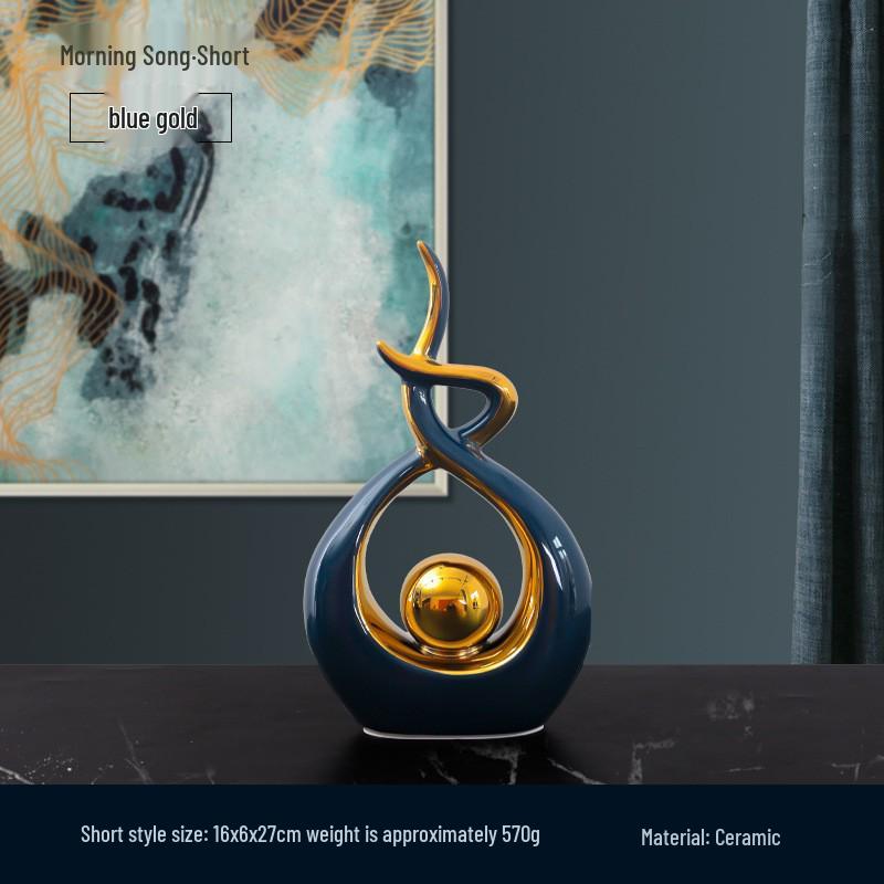European Ceramic Time Flies Ornament: Elegant Art Decor for Home or Office