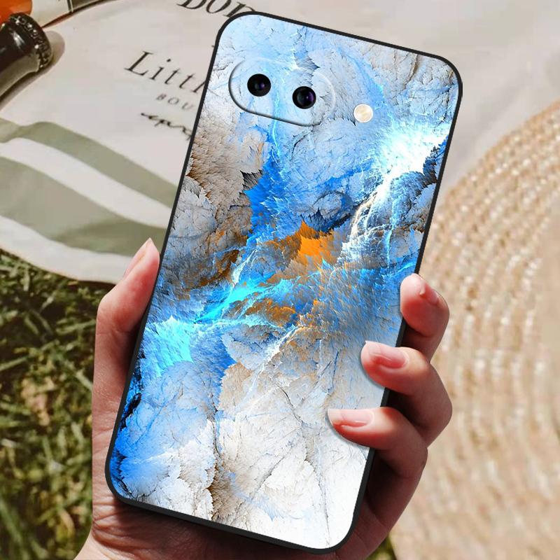 

For Google Pixel 9a Case Soft Silicone Cover Black Bumper TPU For Google Pixel9A 5G Case 9 a GTF7P GXQ96 Funda Phone Cases Cover Google Pixel 9a