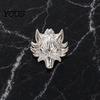 Lapel Badge Brooch Pin, Versatile Animal-Shaped with Electroplated Surface, Lion Metal Design Pin for Business Daily