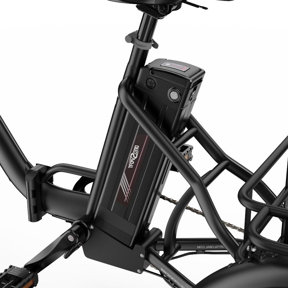 ONESPORT OT30 Pro Adult Electric Tricycle 500W 48V18AH Electric Cargo Tricycle 20 Inch All-Terrain Tires E-Tricycle City E-Cargo Tricycle