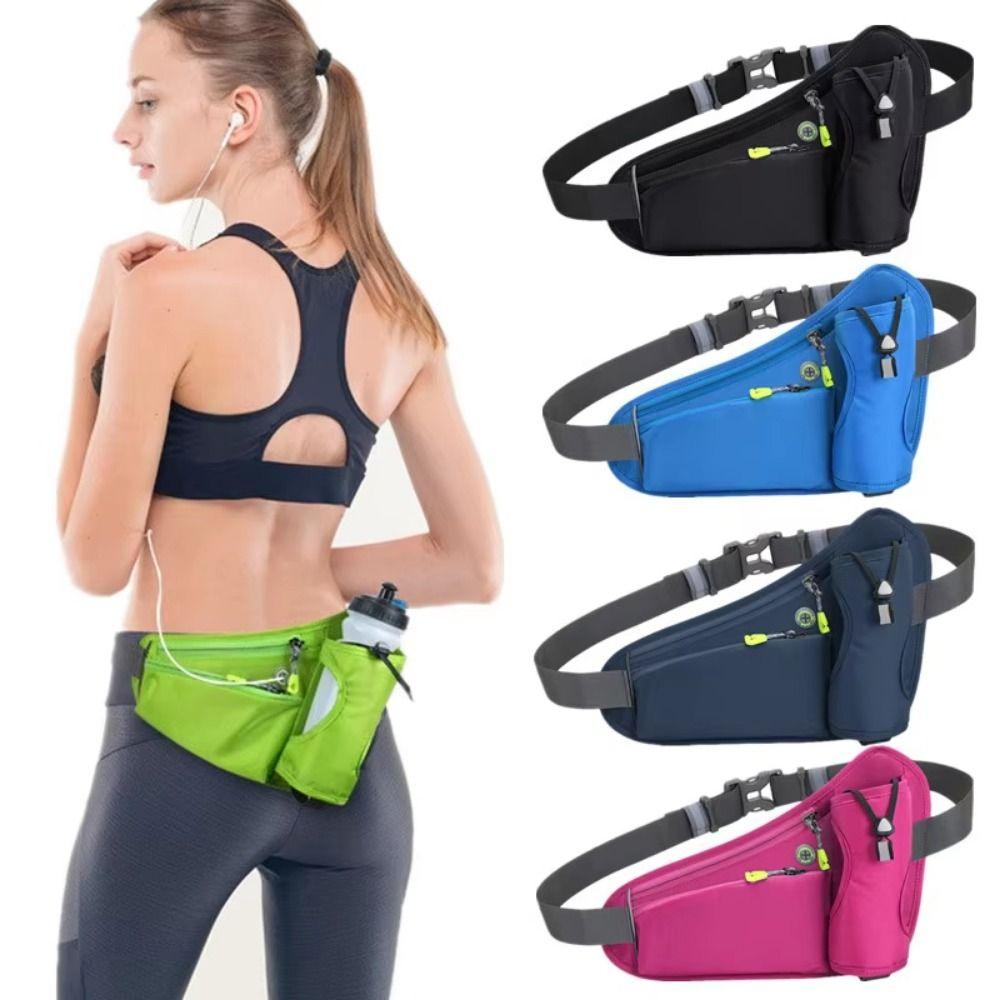Adjustable Strap Cell Phone Pouch Reflective Design Running Waist Belt Bag  Travel