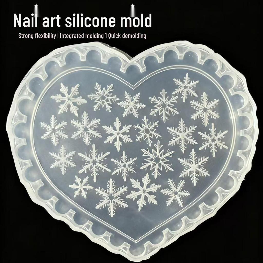 Nail Art Silicone Mold: Goldfish, Ghost, Skull, Snowflake & Cartoon Shapes