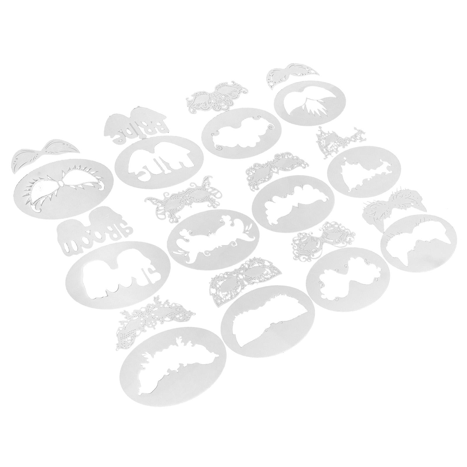 

12 Наборов Трафаретов для Лица Многоразовые Мягкие Трафареты для Временных Татуировок для Детей и Взрослых на Хэллоуин