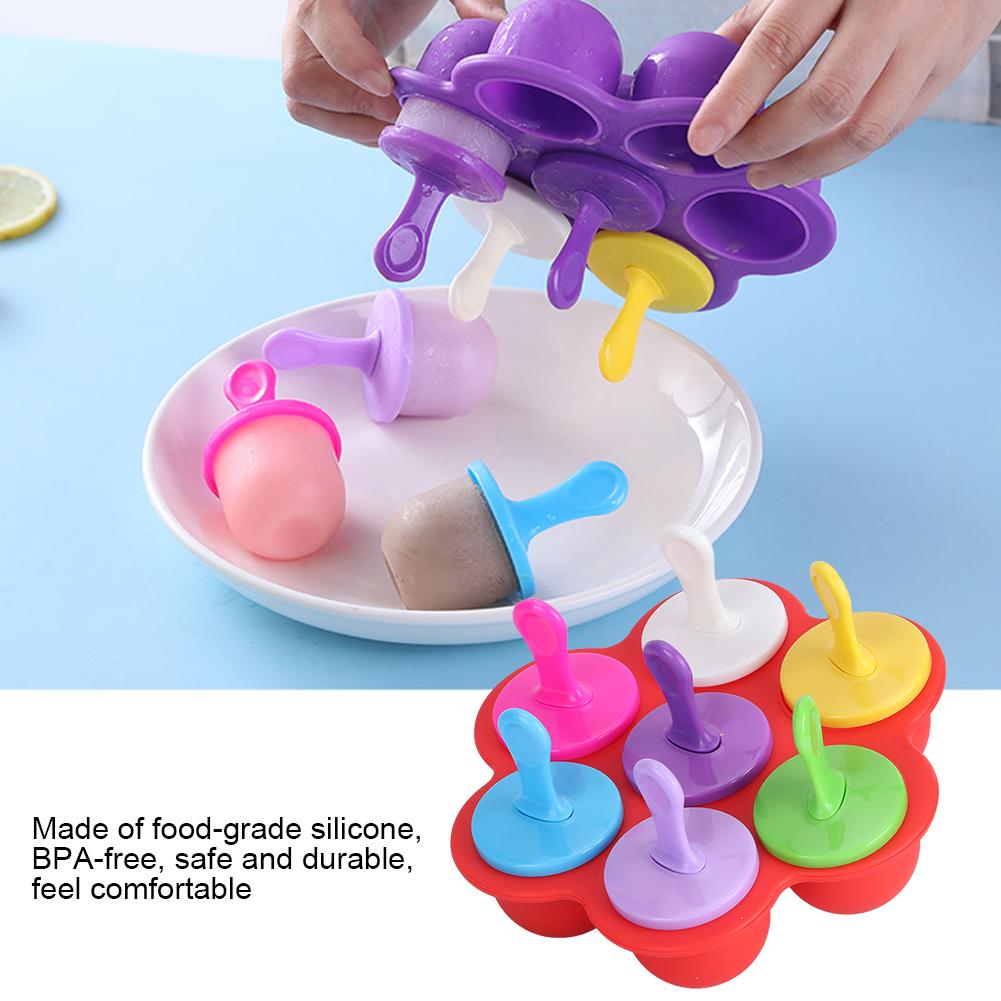Household Reusable Silicone Ice Cream Molds   Making Mold Tool Kitchen Supplies