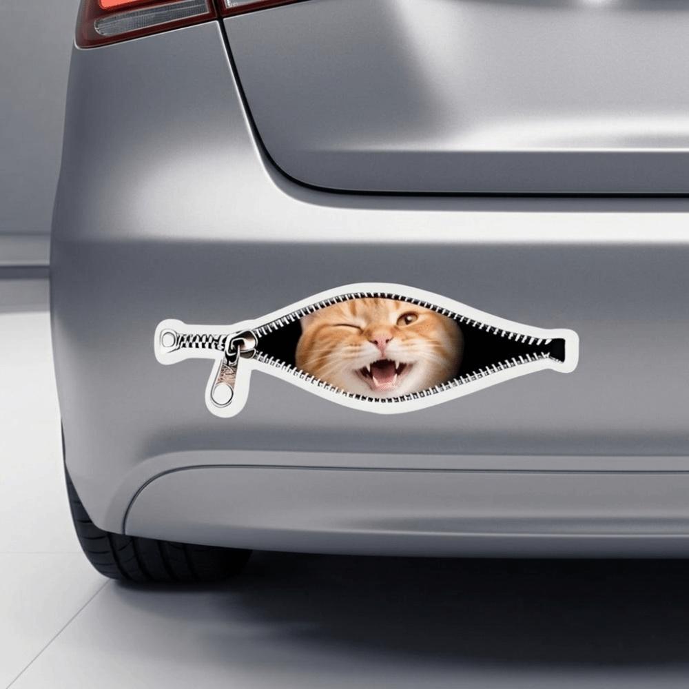 Scratch Covering Zipper Stickers Cat Pet Car Stickers New Car Stickers Pet Decoration