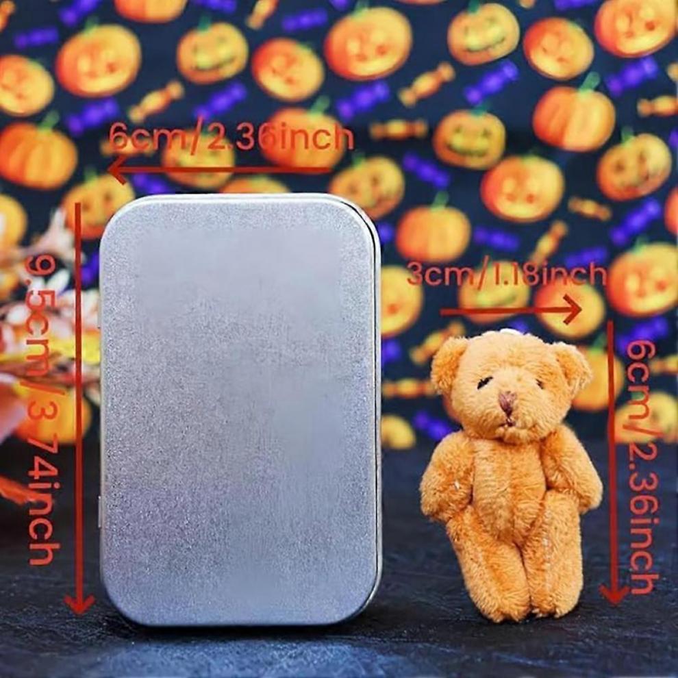 Little Bears in A Box Charming Halloween Present Idea for Halloween Party FavorLight Brown
