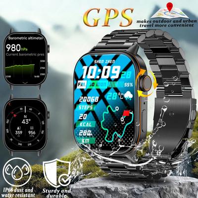 2025 Nowy Smartwatch z Pozycjonowaniem GPS Lekki Modny Sportowy Kompas Outdoorowy Dla Dorosłych Mężczyzn Kobiet Smartwatch Zdrowie SOS Osoby Starsze