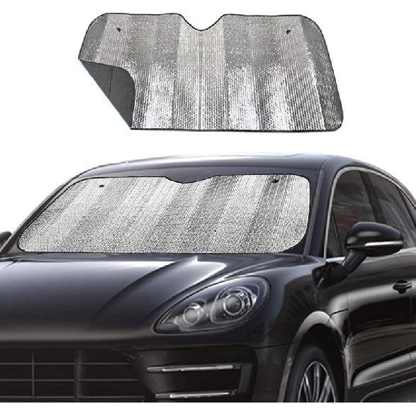 Windshield Sunshade Car Foldable UV Ray Reflector Auto Front Window Sun Shade Visor Shield Shade,Keeps Vehicle Cool - Blue (55" X 27.5")