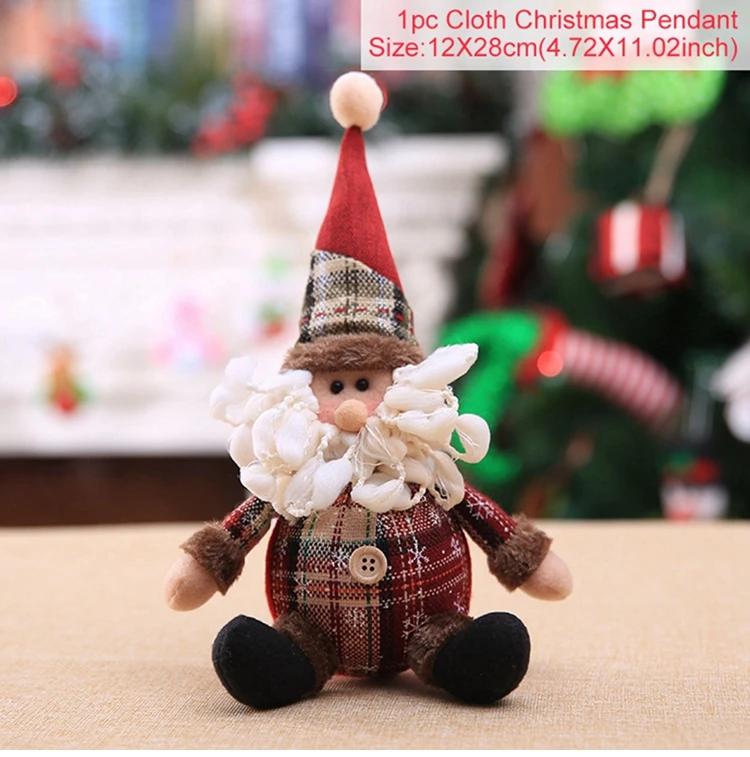 2025 Decor Table Elk Doll Christmas Ornaments Xmas Navidad Gifts Santa Claus Doll Chirstmas Decorations Home Happy New Year 2025