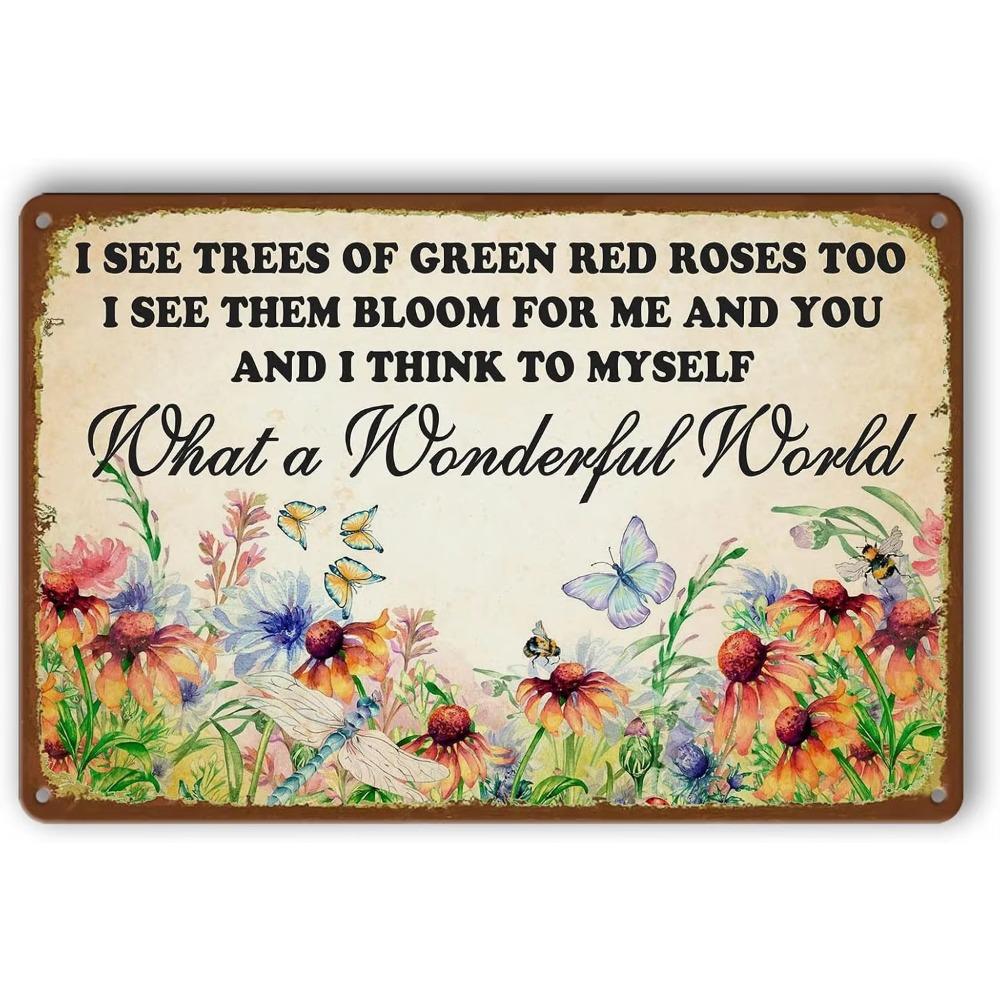 

Садовый знак Винтажные металлические жестяные знаки на открытом воздухе Вы не прекращаете заниматься садоводством, когда вы стареете Забавный декор фермы Настенный знак для наружного сада 20x30cm яблочный зеленый