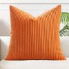 2 Pack Corduroy Pillow Covers, Soft Textured Fabric, Double-Sided Design with Zipper Closure,Suitable for Sofa, Bed, Living Room,Home Decoration